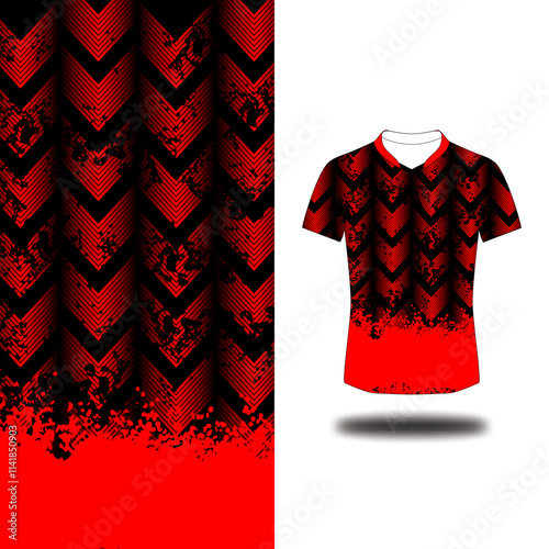 red sport abstract exclusive pattern design