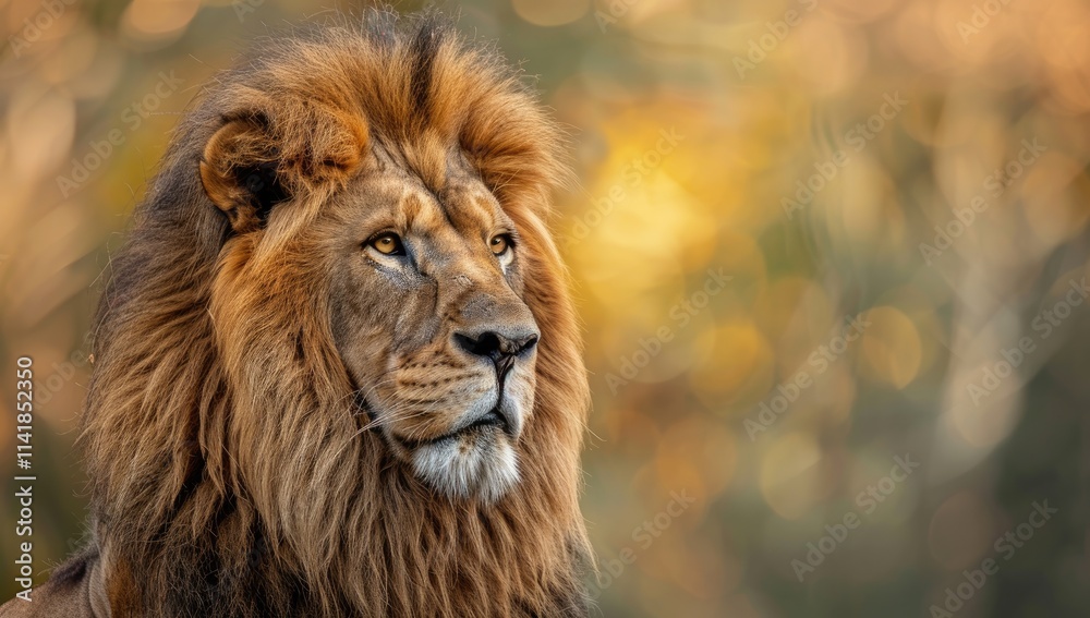A majestic male lion in full sprint runs dynamically across the sun-kissed field, its mane and tail flowing wildly as it chases into the forest. A majestic male lion in full sprint runs dynamically across the sun-kissed field, its mane and tail flowing wildly as it chases into the forest.