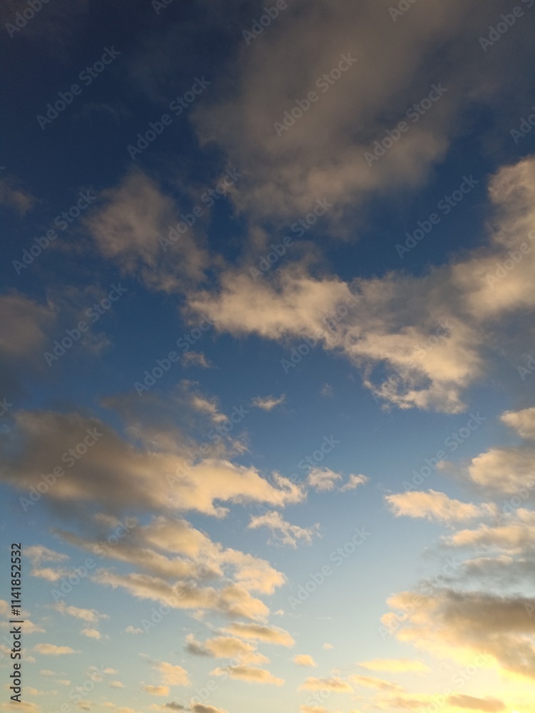 Unusual clouds in sky, Various colored clouds. Unusual and rare. Beauty in nature. Unusual clouds in sky, Various colored clouds. Unusual and rare. Beauty in nature.