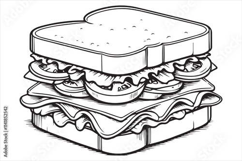 sandwich silhouette 