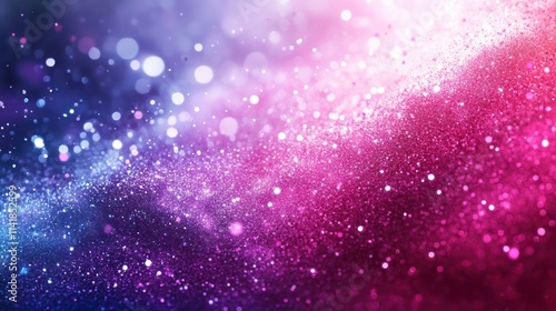 Abstract vibrant glitter bokeh background.