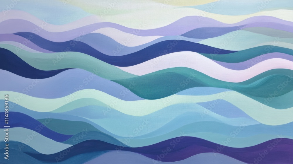 Fototapeta premium Calming Rhythms: Abstract Art for Inner Peace
