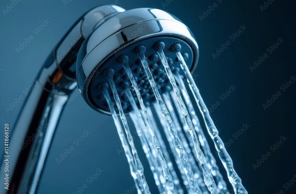 water flowing into a shower water flowing into a shower