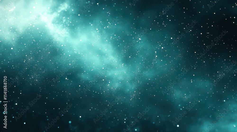 Deep space nebula, teal and aqua hues, cosmic dust clouds, glittering stars, celestial expanse. Deep space nebula, teal and aqua hues, cosmic dust clouds, glittering stars, celestial expanse.
