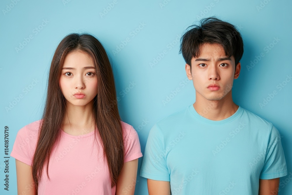 Breakup and depressed, asian young quarrel couple love fight relationship in trouble. Different people are emotion angry. Argue wife has expression upset with husband. Problem of family, Generative AI Breakup and depressed, asian young quarrel couple love fight relationship in trouble. Different people are emotion angry. Argue wife has expression upset with husband. Problem of family, Generative AI