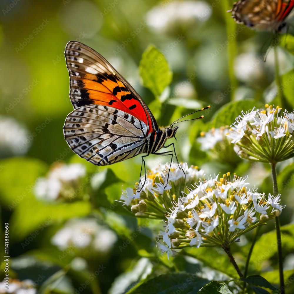 Insekten - Schmetterling flattert über Frühlingswiese Insekten - Schmetterling flattert über Frühlingswiese