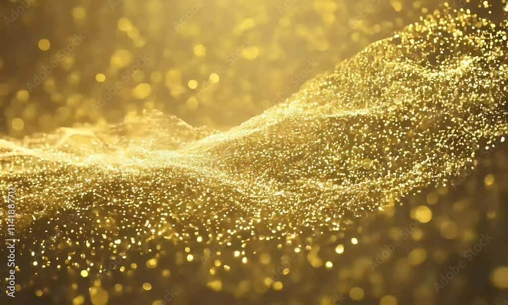 Fine gold particle movement 