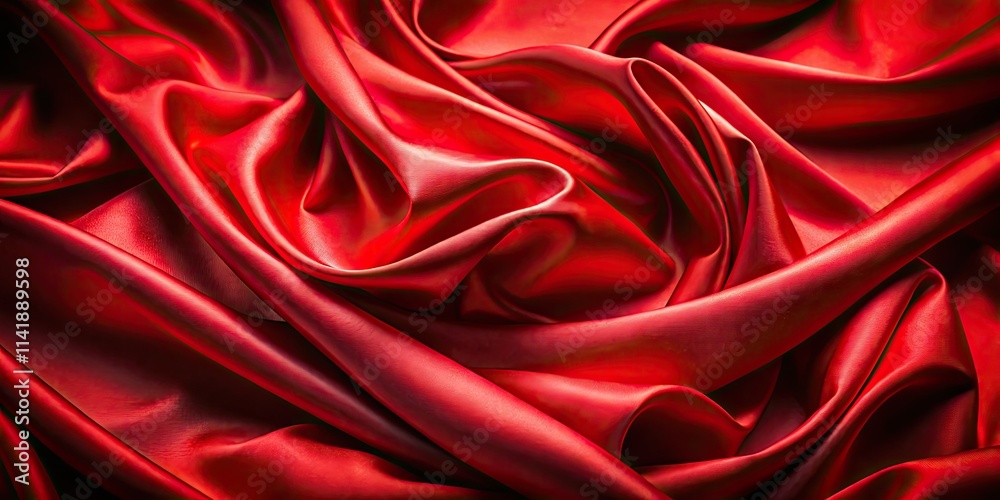 Luxurious red satin, flowing curves, wavy folds, textured fabric. Luxurious red satin, flowing curves, wavy folds, textured fabric.