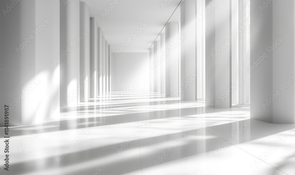 3D Light White Background, Generative AI 3D Light White Background, Generative AI