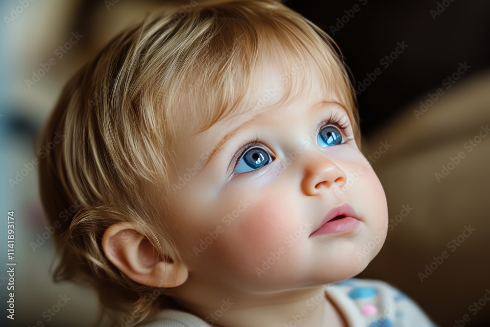 portrait of cute innocent blue-eyed baby portrait of cute innocent blue-eyed baby