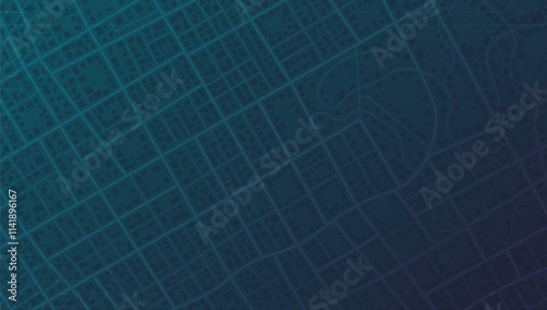 City urban roads and streets abstract map downtown district map. Concept of planning and mapping a travel. Flat vector illustration