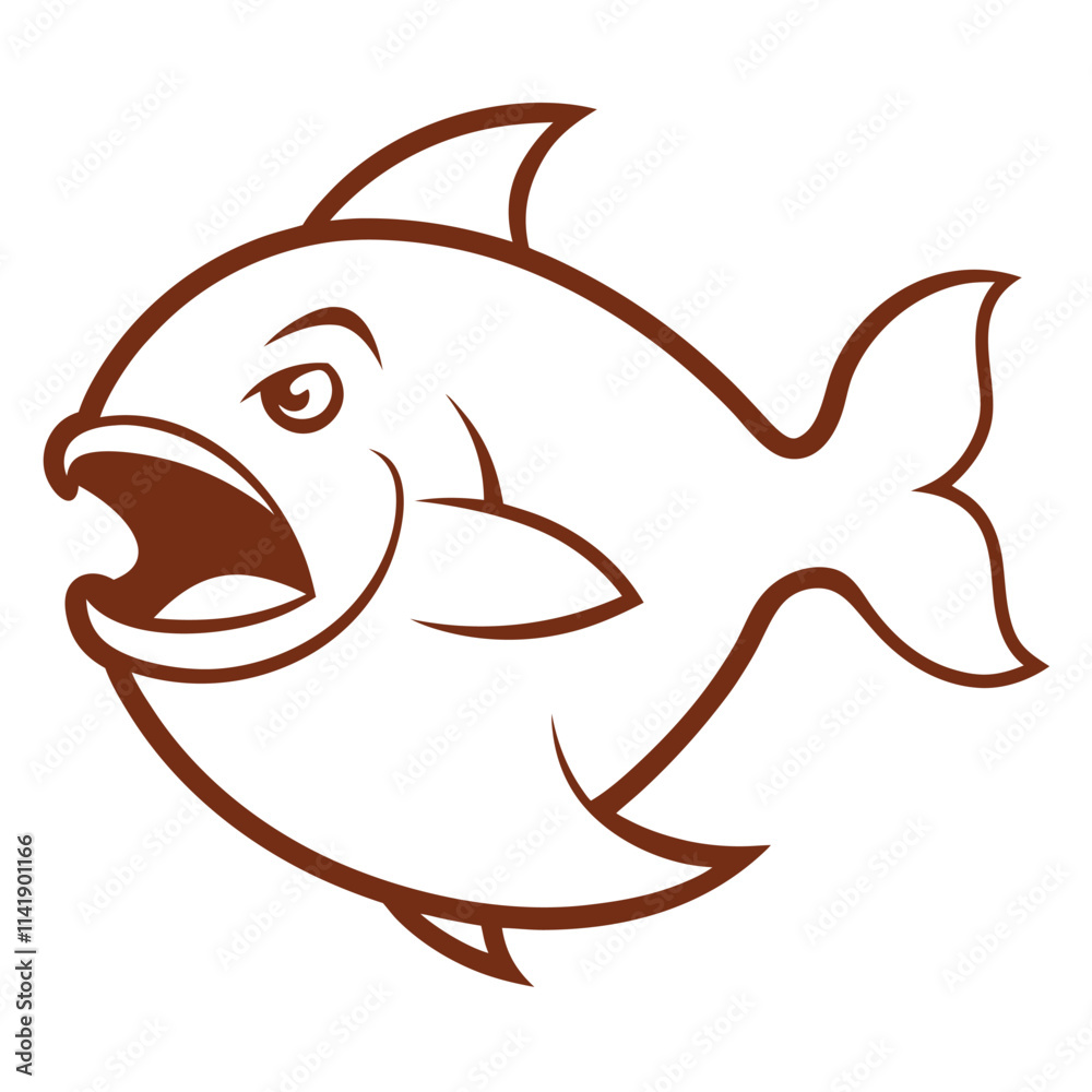 Obraz premium The Fish with a Shark Head