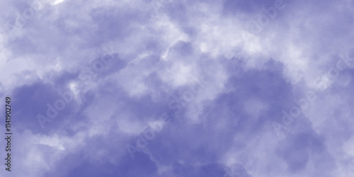 Dramatic sky modern violet bright and dark colored cloudscape fluffy pattern beautiful smoke isolated on textured background, cumulus clouds in the light sky with seamless pattern.