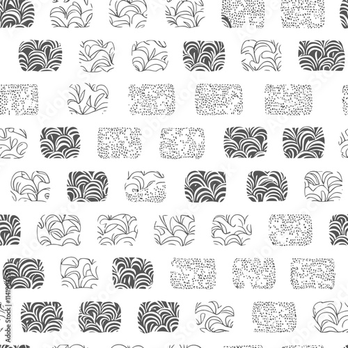 seamless pattern set of elements