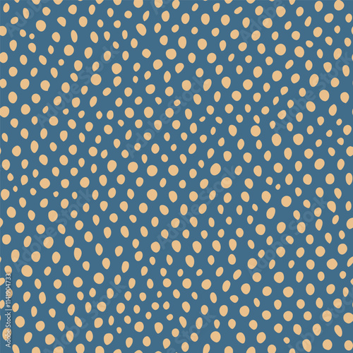 seamless pattern with dots blue background