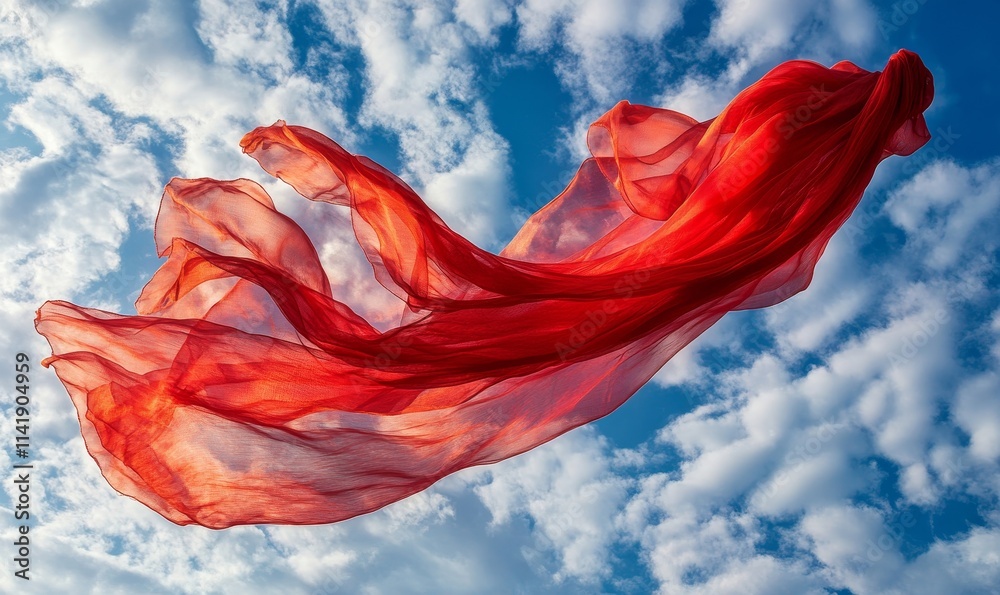 Flying Red Silk, Generative AI Flying Red Silk, Generative AI
