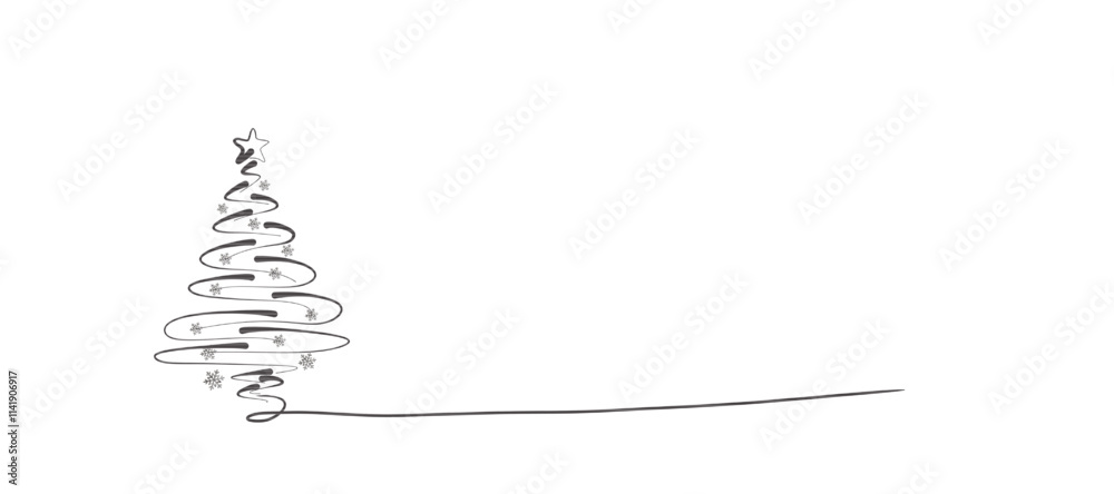 Christmas pine tree line art vector
Christmas pine tree line art vector