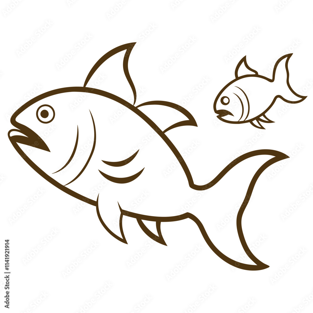 Fototapeta premium The Fish with a Shark Head