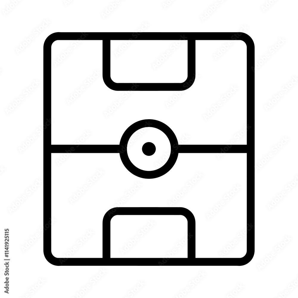 Soccer field icon with simple and modern design Soccer field icon with simple and modern design