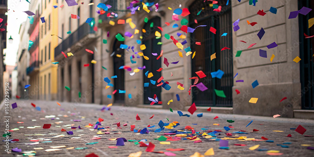 Fototapeta premium Multicolored confetti