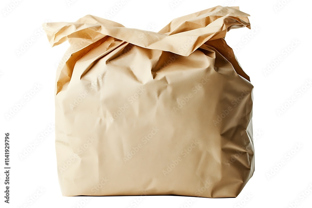 Paper bag with handles isolated on white Paper bag with handles isolated on white