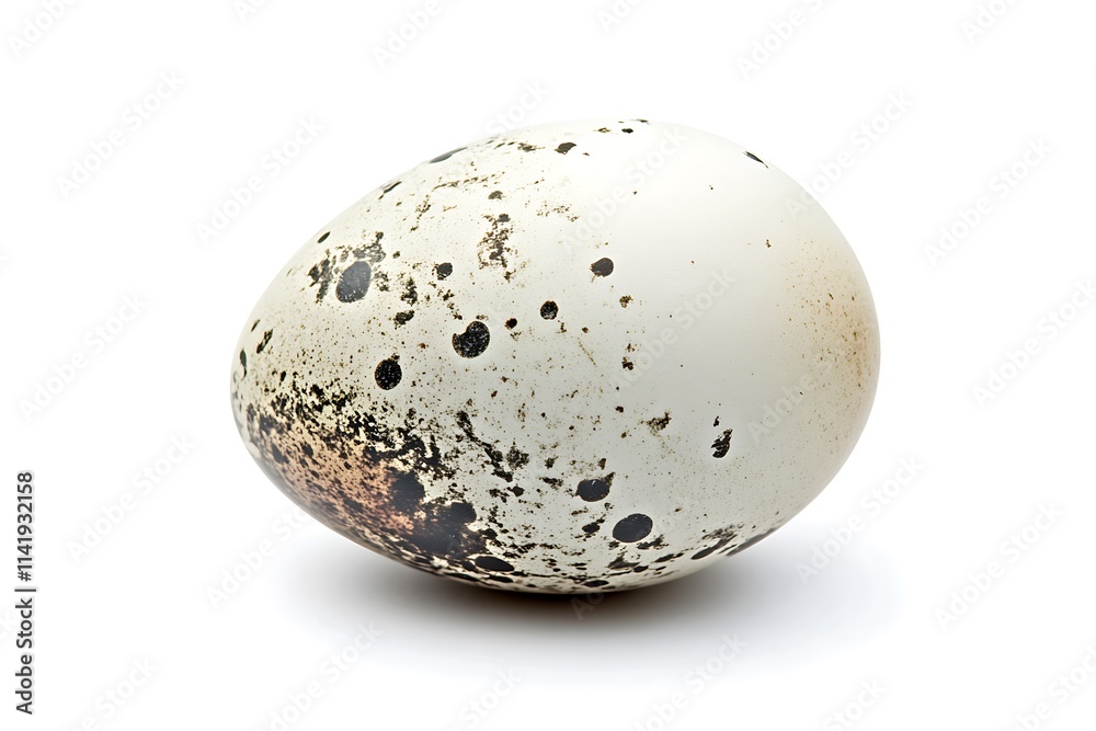 Single white egg isolated on white background Single white egg isolated on white background