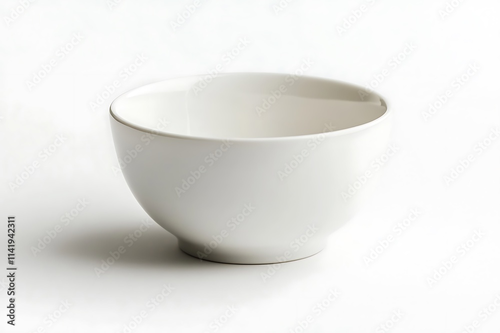 White ceramic bowl with soup on a white background White ceramic bowl with soup on a white background