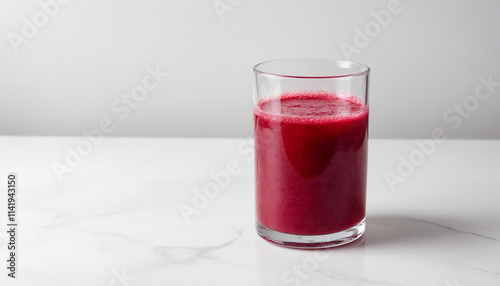 Wallpaper Mural Minimalist beetroot juice in modern style with vibrant deep red color for culinary use with copy space Torontodigital.ca