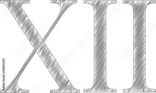 Roman numerals sketch
