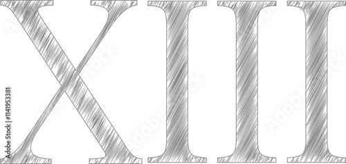 Roman numerals sketch