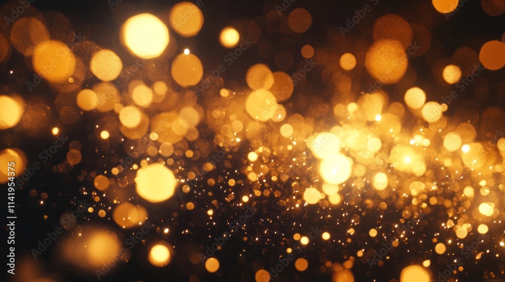 Abstract bokeh golden lights with blurred effect. Abstract bokeh golden lights with blurred effect.