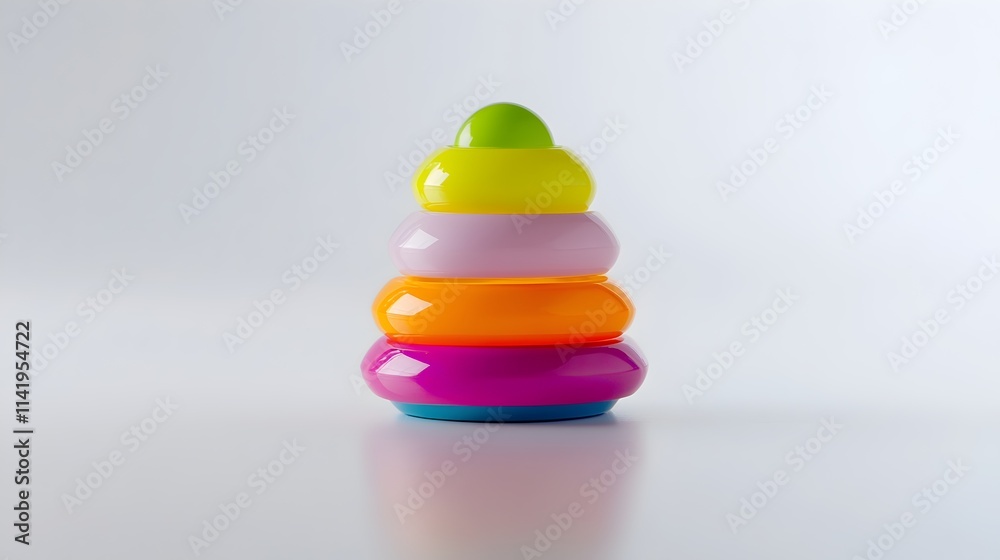 Colorful Stacking Toy Educational Fun Children Learning Playtime Colorful Stacking Toy Educational Fun Children Learning Playtime
