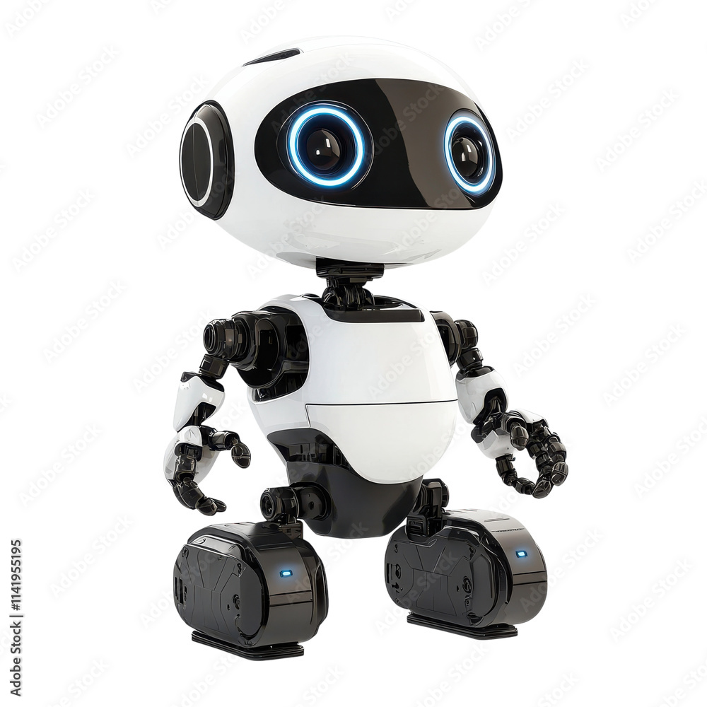 AI Pet Robot for Companion and Assistance on Transparent Background AI Pet Robot for Companion and Assistance on Transparent Background