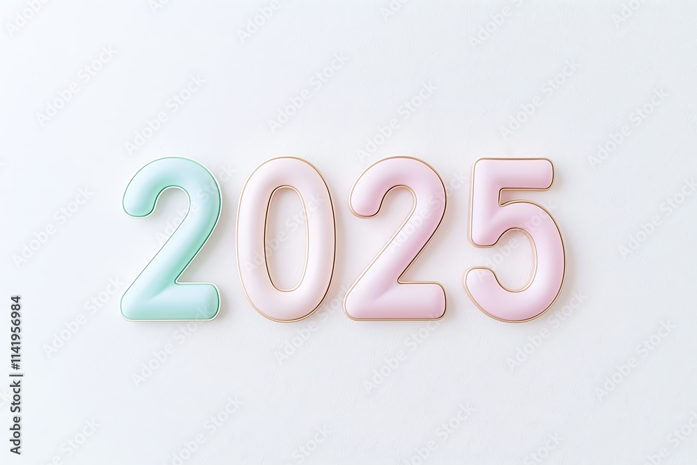 A minimalist design with clean, flat numbers A minimalist design with clean, flat numbers