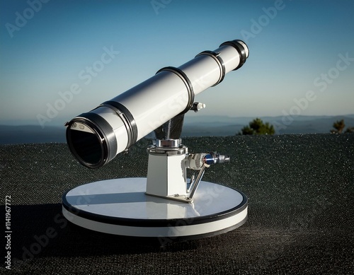 Telescope in an Astronomical Observation Setting photo