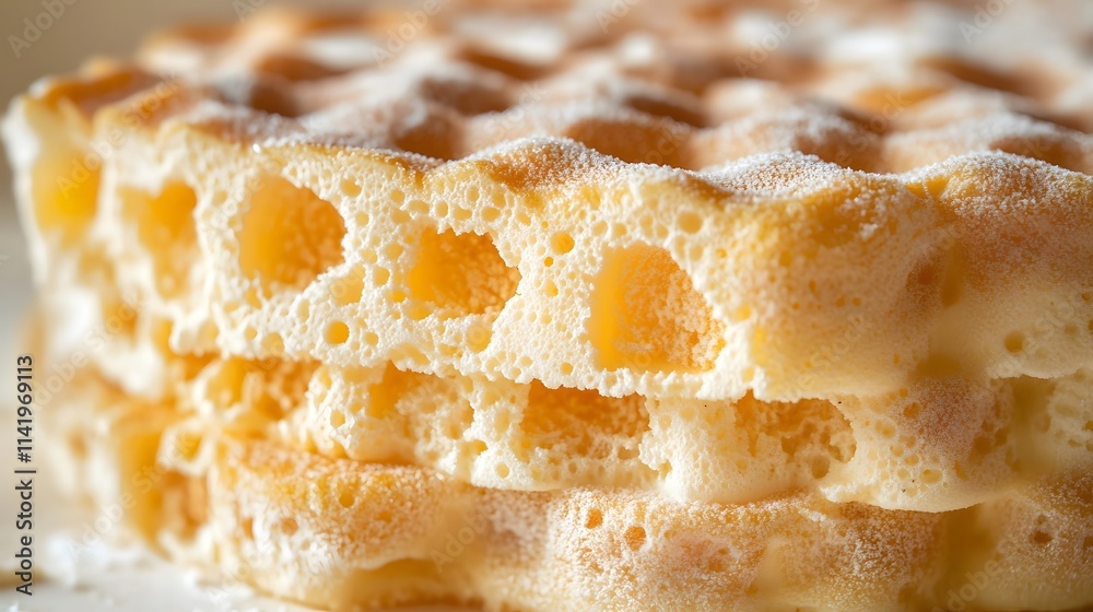 Home insulation is crucial for energy efficiency. This detailed close-up shows the texture and structure of a waffle, highlighting its perfect, airy design. Home insulation is crucial for energy efficiency. This detailed close-up shows the texture and structure of a waffle, highlighting its perfect, airy design.
