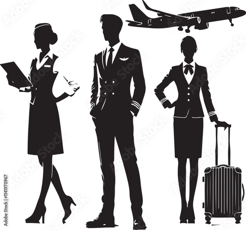 Airline Steward Vector Illustration 2