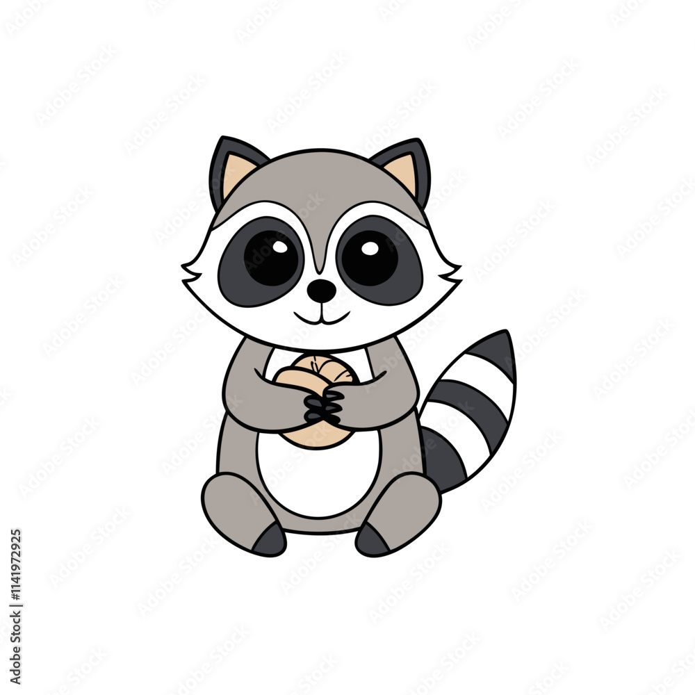 a baby raccoon sitting on its back legs a baby raccoon sitting on its back legs