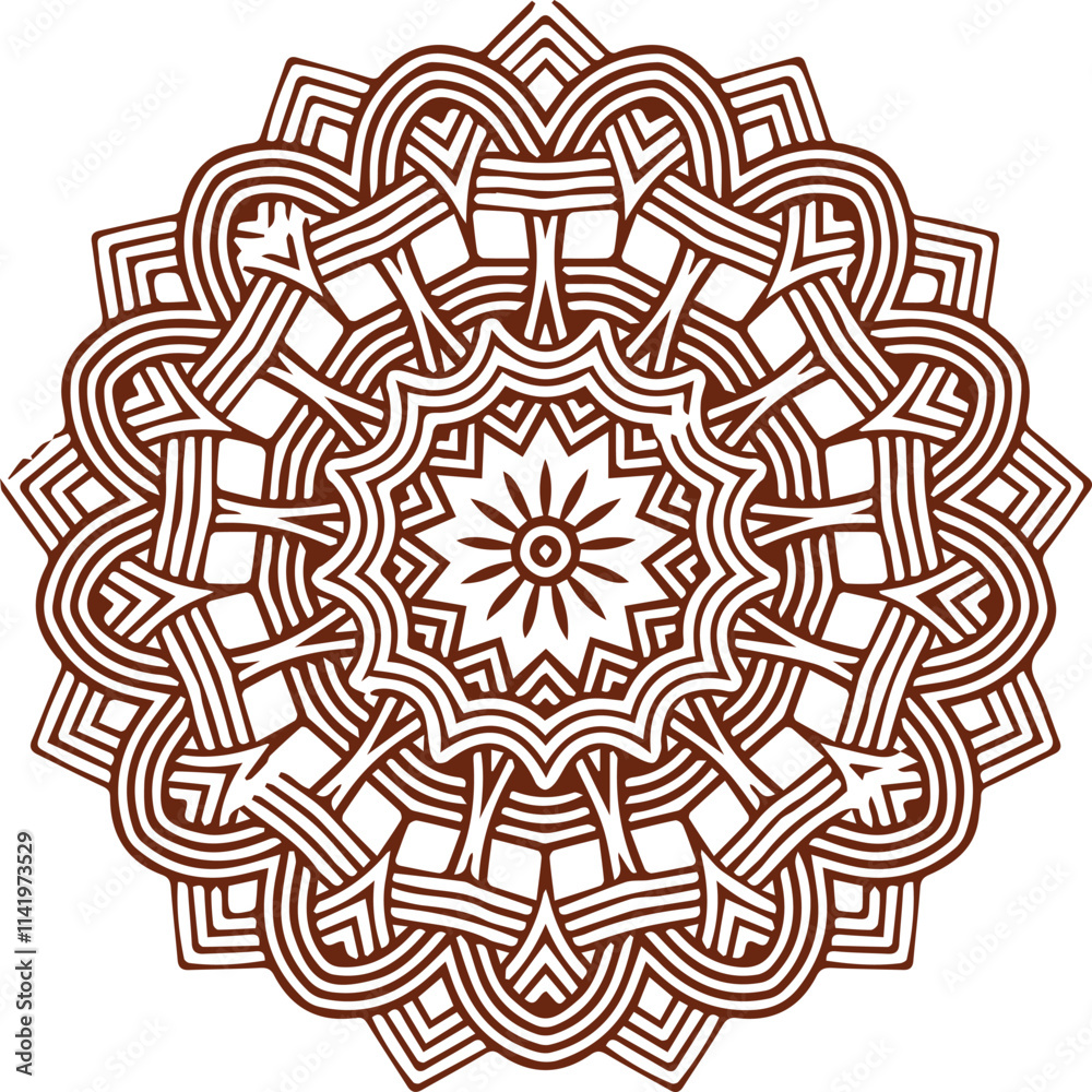 Beautiful flower art and mandala vector design Beautiful flower art and mandala vector design