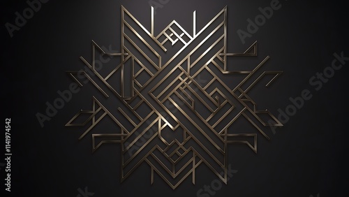 Dark geometric black abstract background elegent design pattern vector