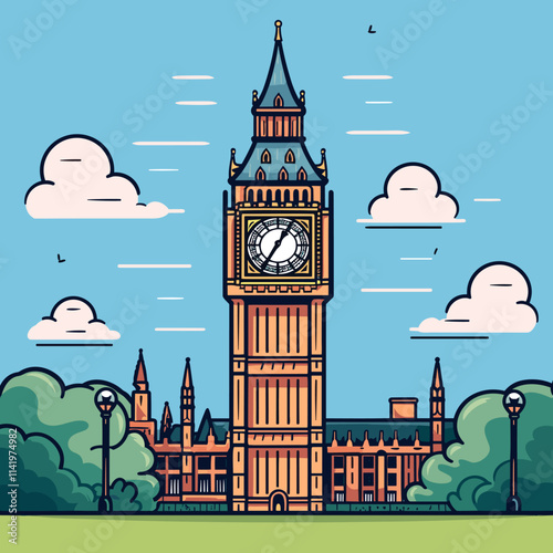 Big Ben vector illustration