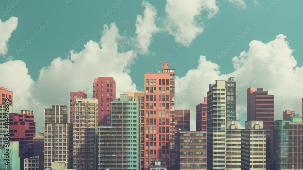 Analog-style cityscape with buildings in the background.
Analog-style cityscape with buildings in the background.