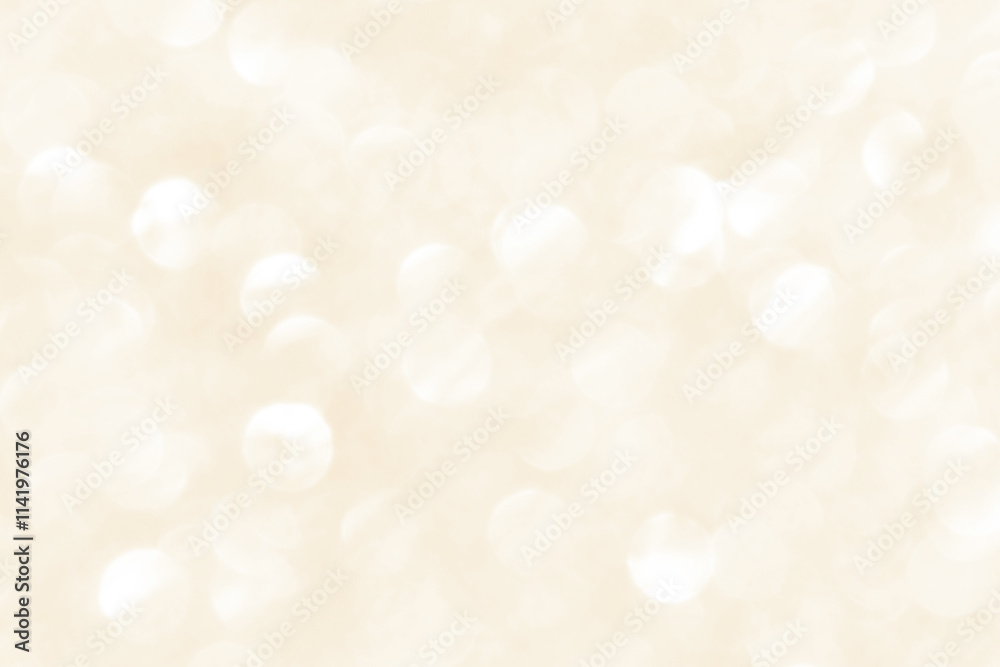 Obraz premium Abstract soft light brown golden and white bokeh background. Blurry cream bokeh backdrop. The concept of Christmas, New Year, Wedding, Valentine, Winter and all celebration backgrounds.