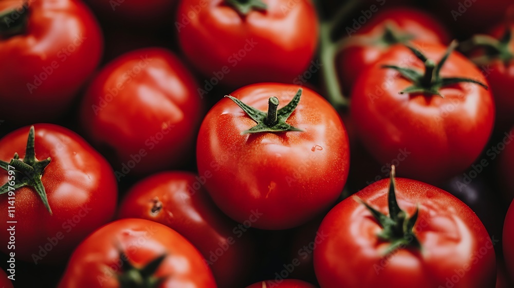 Juicy Red Tomatoes at the Farmers Market Harvest. AI Generated Juicy Red Tomatoes at the Farmers Market Harvest. AI Generated