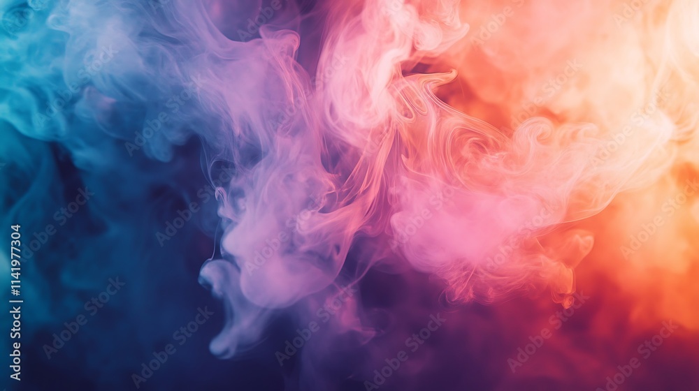 Abstract Colorful Smoke Swirls: A Vivid Digital Art Composition. AI Generated Abstract Colorful Smoke Swirls: A Vivid Digital Art Composition. AI Generated