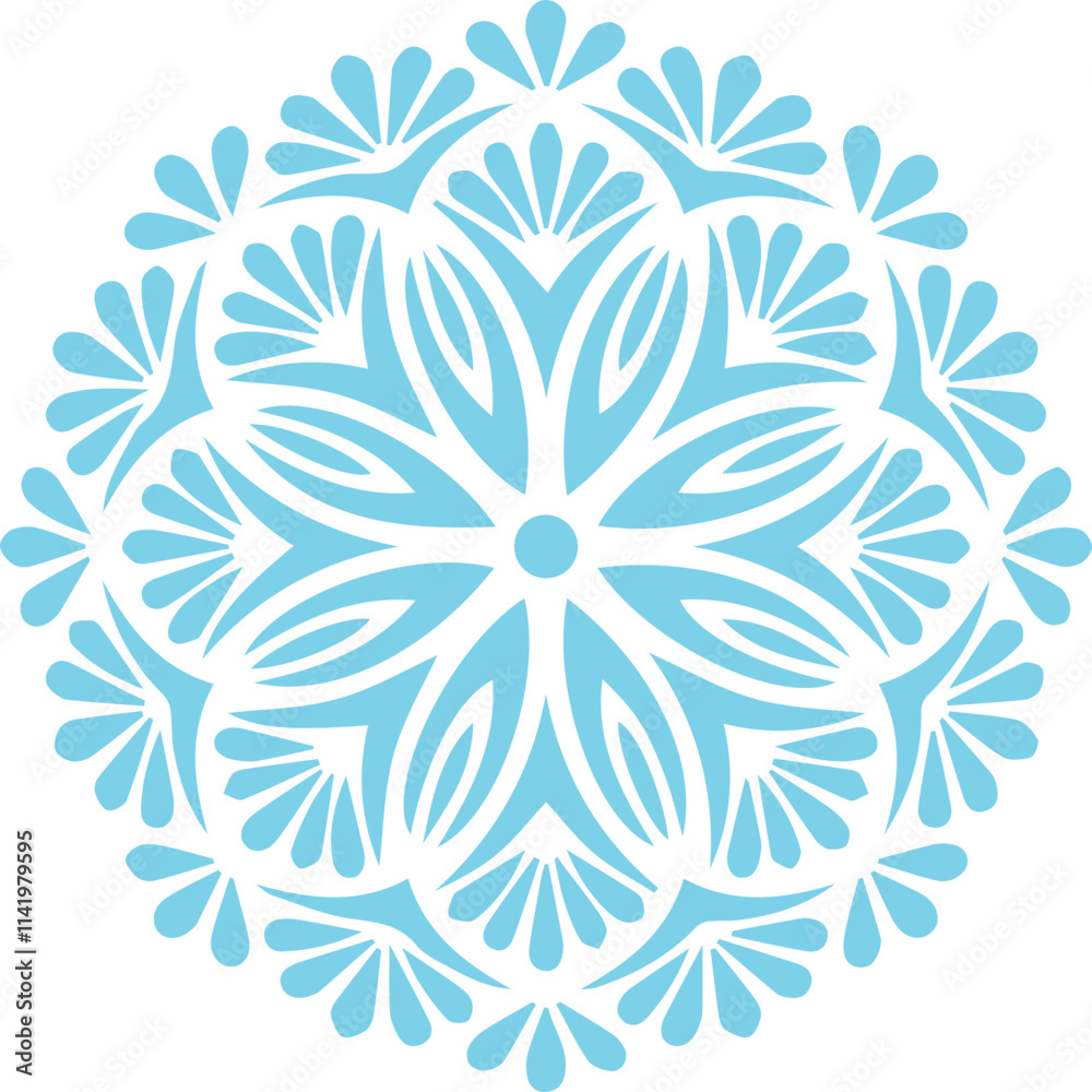 Beautiful flower art and mandala vector design Beautiful flower art and mandala vector design