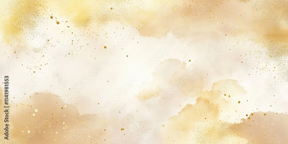 Abstract Golden Glitter Background with Soft Watercolor Textures Perfect for Elegant Designs and Creative Projects Abstract Golden Glitter Background with Soft Watercolor Textures Perfect for Elegant Designs and Creative Projects
