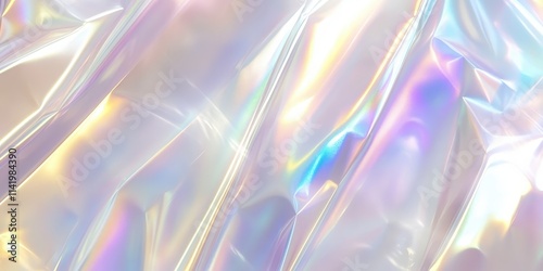 Abstract Holographic Background with Colorful Reflections and Textures for Creative and Modern Design Applications