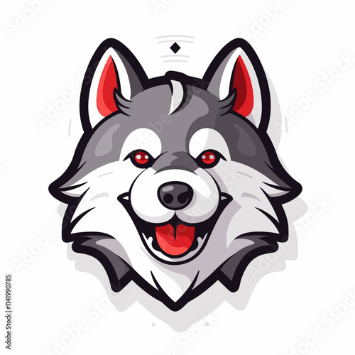 Wolf cute illustration