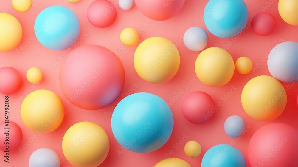 Abstract background with colorful, vibrant spheres. Abstract background with colorful, vibrant spheres.
